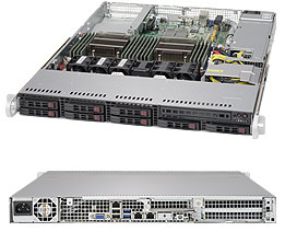 Серверная платформа Rack 1U 2P Supermicro SYS-1028R-TDW