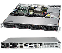 Серверная платформа Rack 1U 1P Supermicro SYS-5019P-MTR