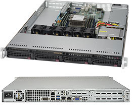 Серверная платформа Rack 1U 1P Supermicro SYS-5019P-WT