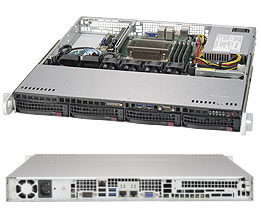 Серверная платформа Rack 1U 1P Supermicro SYS-5019S-M