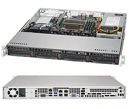 Серверная платформа Rack 1U 1P Supermicro SYS-5019S-MN4