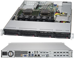 Серверная платформа Rack 1U 2P Supermicro SYS-6019P-WT