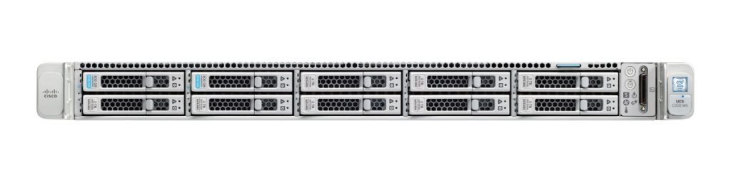 Сервер Cisco UCS C220 M5, вид спереди